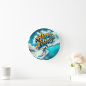 Waves & Wanderlust Collection ラウンド壁時計 (ホーム)