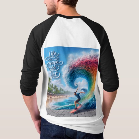 Waves & Wanderlust Collection Tシャツ (裏面)