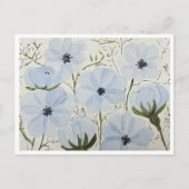 Waving Blue Flowers Postcard  ポストカード (正面)