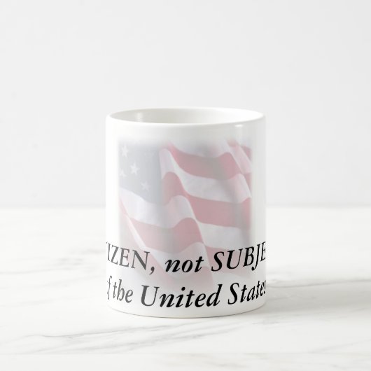 waving_faded_flag50-1085x1210の補助的ではない市民、… コーヒーマグカップ (中央)