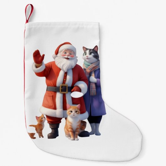 Waving Goodbye in the Snow スモールクリスマスストッキング (正面)