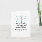 Waving Magic Wand Feel Better Get Well Soon Card カード (正面)