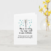 Waving Magic Wand Feel Better Get Well Soon Card カード (黄色い花)