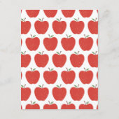 Wavy Apple Preschool Graduation Party Invitation 招待状 (裏面)