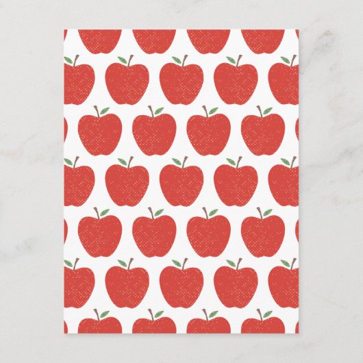 Wavy Apple Preschool Graduation Party Invitation 招待状 (裏面)