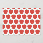 Wavy Apple Preschool Photo Graduation Announcement セーブザデート (裏面)