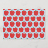 Wavy Apple Preschool Photo Graduation Announcement セーブザデート (裏面)