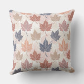 Wavy Autumn Leaves クッション (裏面)