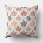Wavy Autumn Leaves クッション (正面)