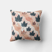 Wavy Autumn Leaves  クッション (裏面)