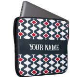 Wavy Blueノートパソコンケース ラップトップスリーブ (正面右)