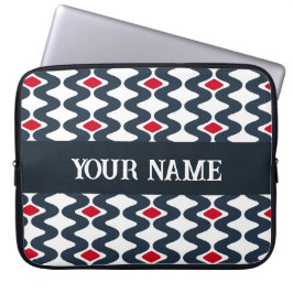 Wavy Blueノートパソコンケース ラップトップスリーブ