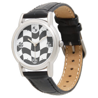 Wavy Checkerboard Illusion Watch 腕時計