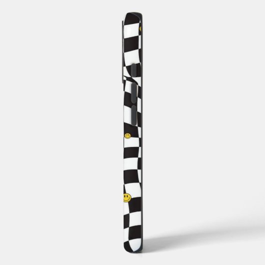 Wavy Checkerboard Smiley Streetwear Case Case-Mate iPhoneケース (裏面 / 左)