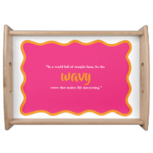 Wavy Curve & Whimsical Quote