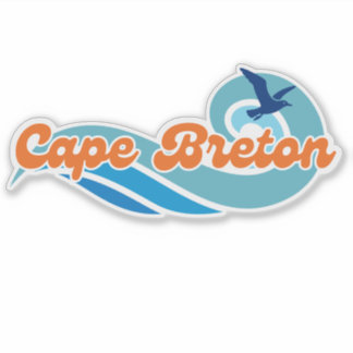 Wavy Days Cape Breton Vinyl Sticker シール