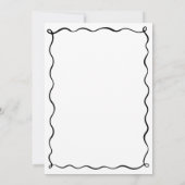 Wavy Engagement Announcement wedding 招待状 (裏面)