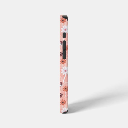 Wavy Mushroom Garden iPhoneケース (左側面)