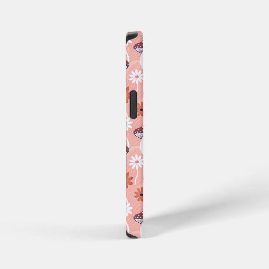 Wavy Mushroom Garden iPhoneケース (右側面)
