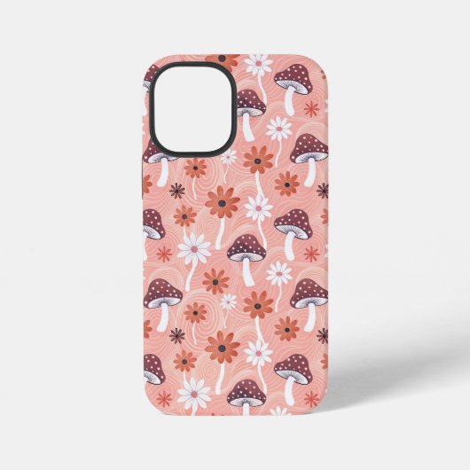 Wavy Mushroom Garden iPhoneケース (裏面)