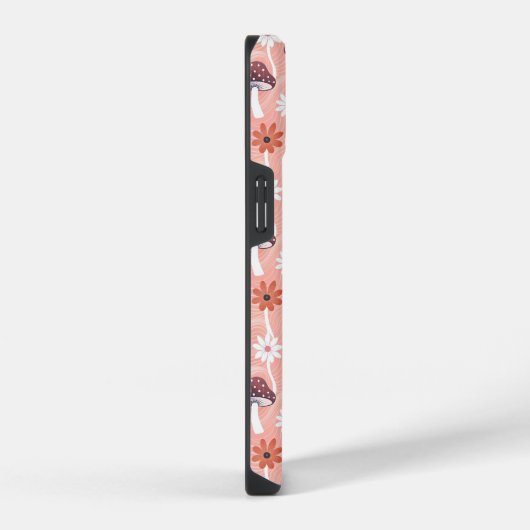 Wavy Mushroom Garden iPhoneケース (右側面)