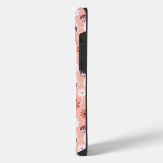 Wavy Mushroom Garden iPhoneケース (左側面)