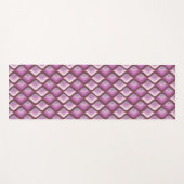Wavy Ombre Purple All-Over-Print Leggings ヨガマット (正面(横))