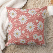 Wavy Pink Daisies  クッション (ブランケット)