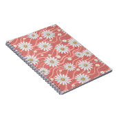 Wavy Pink Daisies ノートブック (右側)