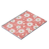 Wavy Pink Daisies ノートブック (左側)