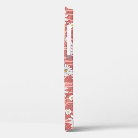 Wavy Pink Daisies Case-Mate iPhoneケース (裏面 / 左)