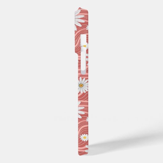 Wavy Pink Daisies Case-Mate iPhoneケース (裏面 / 左)