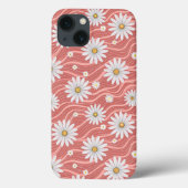 Wavy Pink Daisies Case-Mate iPhoneケース (裏面)