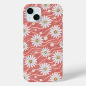 Wavy Pink Daisies Case-Mate iPhoneケース (裏面)