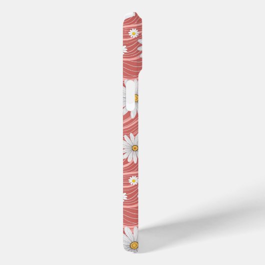 Wavy Pink Daisies Case-Mate iPhoneケース (裏面 / 右)