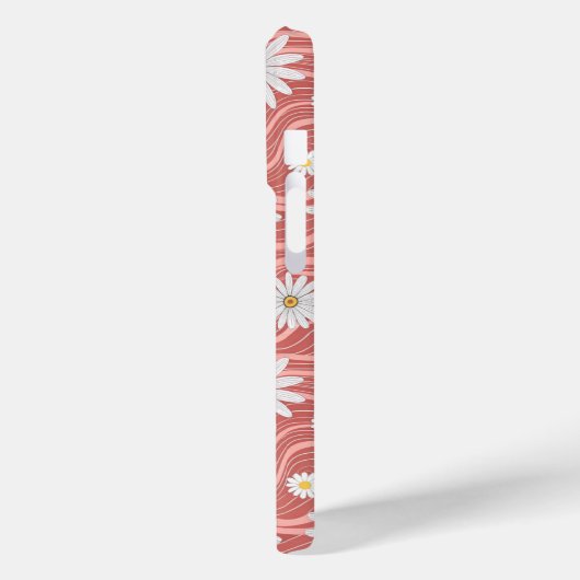 Wavy Pink Daisies Case-Mate iPhoneケース (裏面 / 左)