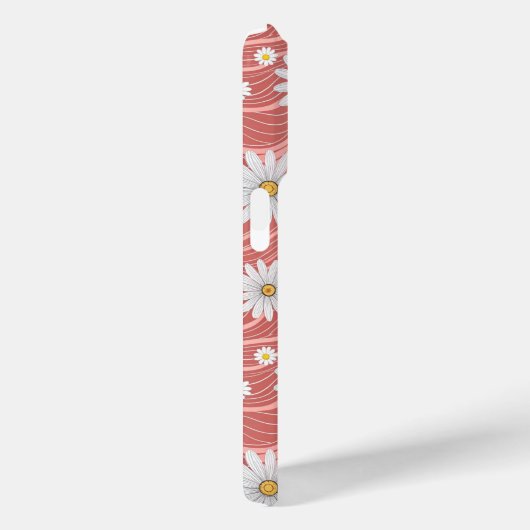 Wavy Pink Daisies Case-Mate iPhoneケース (裏面 / 右)