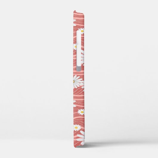 Wavy Pink Daisies Case-Mate iPhoneケース (裏面 / 左)