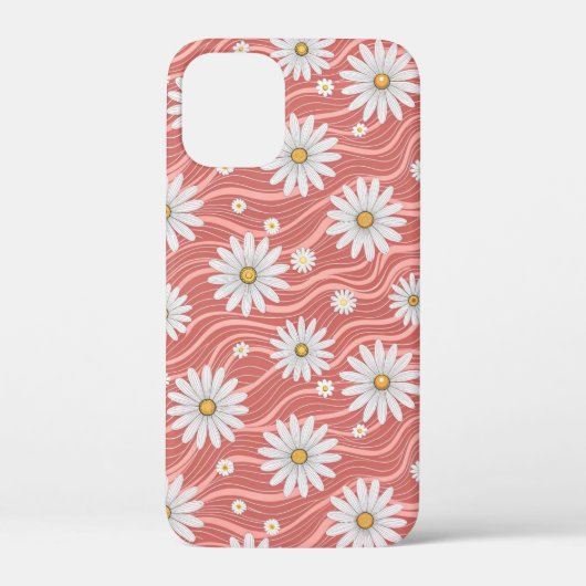 Wavy Pink Daisies Case-Mate iPhoneケース (裏面)