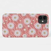 Wavy Pink Daisies Case-Mate iPhoneケース (裏面(横))