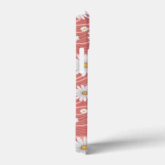Wavy Pink Daisies Case-Mate iPhoneケース (裏面 / 右)