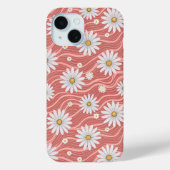 Wavy Pink Daisies Case-Mate iPhoneケース (裏面)