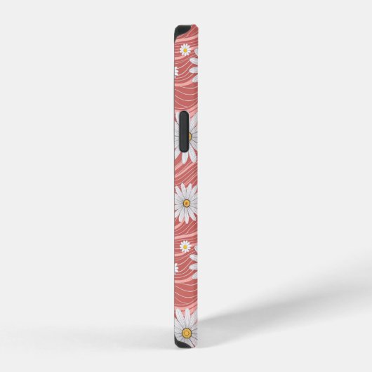 Wavy Pink Daisies iPhoneケース (右側面)