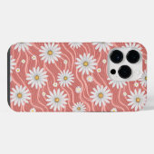 Wavy Pink Daisies iPhoneケース (裏面横)
