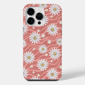 Wavy Pink Daisies iPhoneケース (裏面)