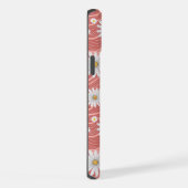 Wavy Pink Daisies iPhoneケース (右側面)