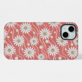 Wavy Pink Daisies iPhoneケース (裏面横)
