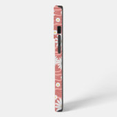 Wavy Pink Daisies iPhoneケース (左側面)