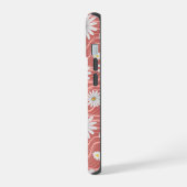 Wavy Pink Daisies iPhone 15ケース (左側面)