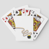 Wavy Rainbow Stripes Leading to Pot of Gold トランプ (裏面)